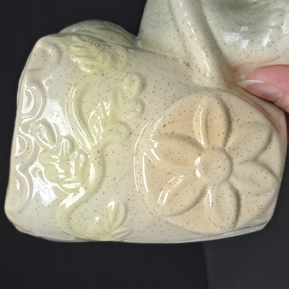 Mid-Century Modern ceramic donkey pulling his cart planter - Picture 9 of 9